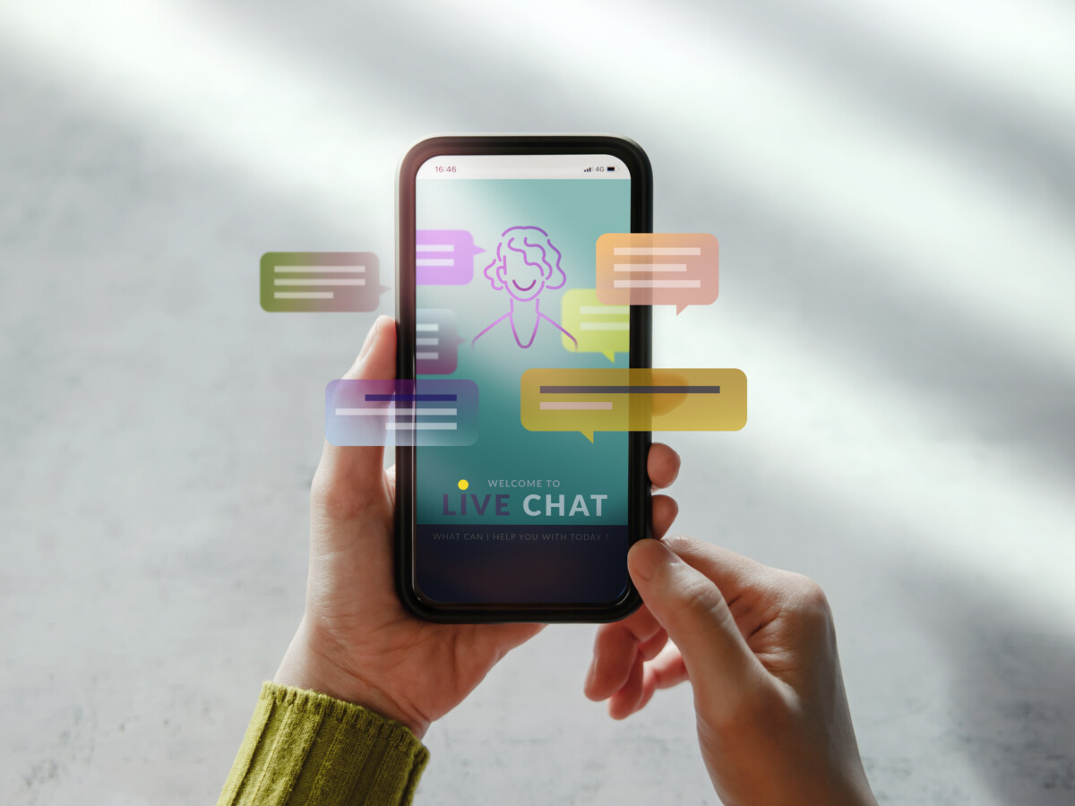 Smartphone mit Chat